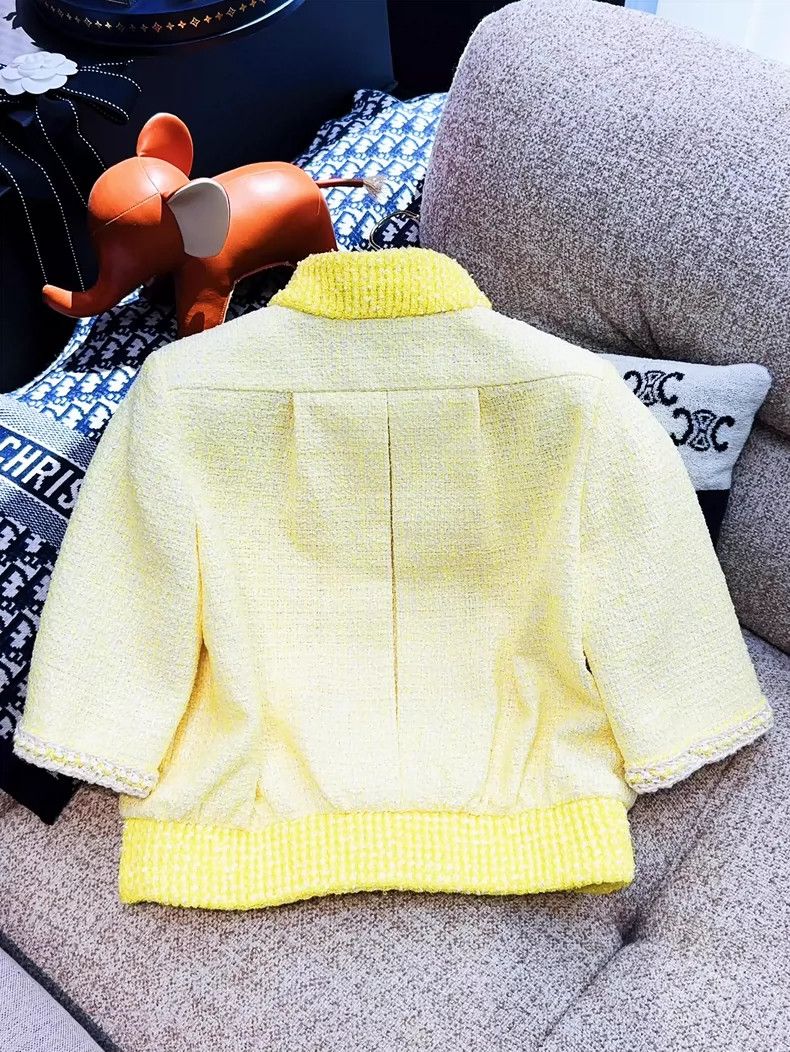 Chanel Chanel 19S Yellow Tweed Long Sleeve Jacket - dmc Size US S / EU 44-46 / 1 - 2 Thumbnail