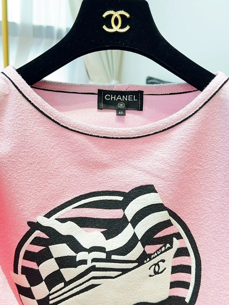 Chanel Chanel 19C Cruise Striped Sailboat Tee - dmc Size US S / EU 44-46 / 1 - 4 Thumbnail