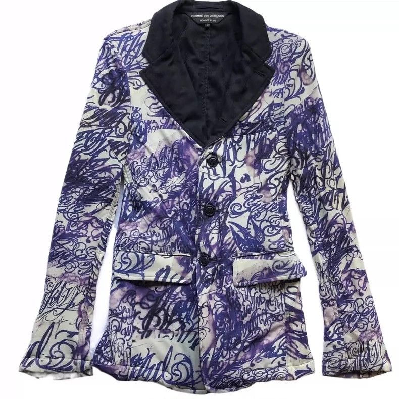 Comme des Garcons Comme des Garçons Tattoo Print Blazer - dmc Size US M / EU 48-50 / 2 - 2 Thumbnail