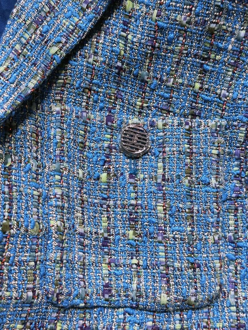 Chanel Chanel 17S Blue Tweed Four-Pocket Jacket - dmc Size US S / EU 44-46 / 1 - 3 Thumbnail