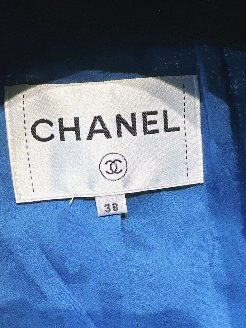 Chanel Chanel 17S Blue Tweed Four-Pocket Jacket - dmc Size US S / EU 44-46 / 1 - 4 Thumbnail