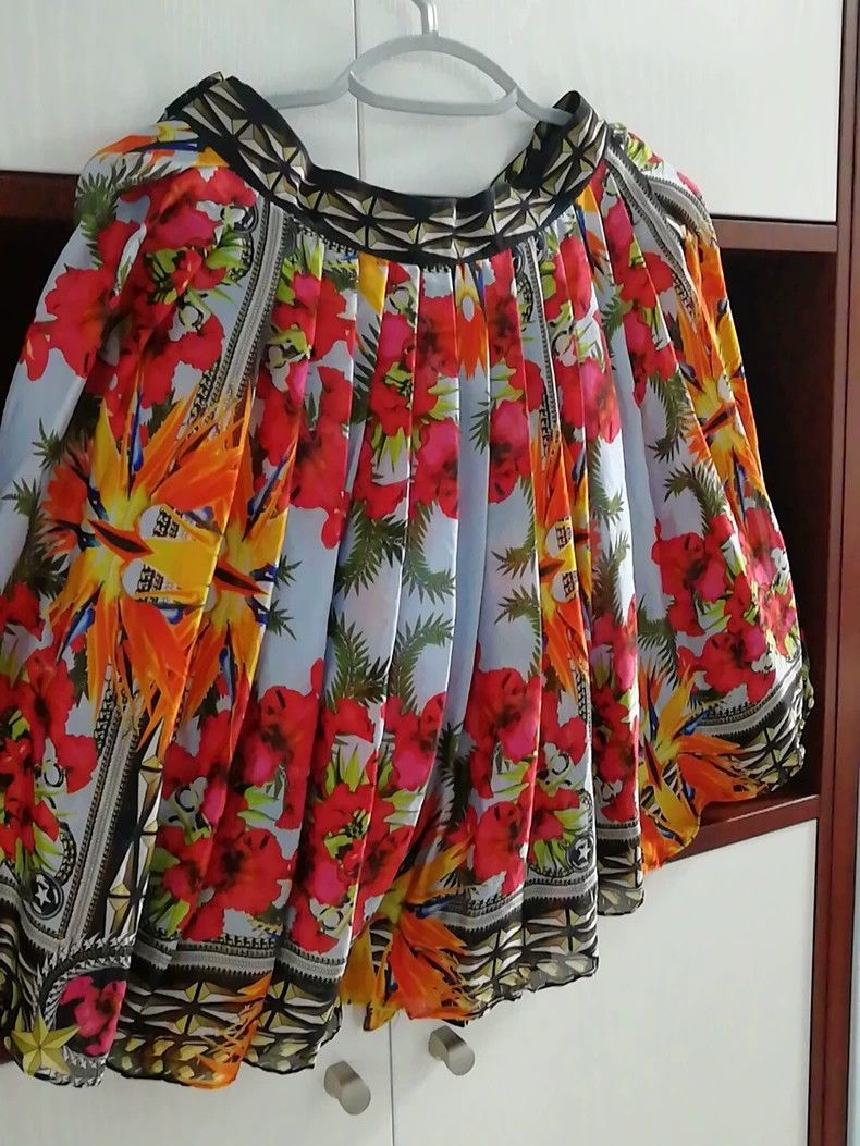 Givenchy GIVENCHY Silk Paradise Bird Skirt - dmc Size US 28 / EU 44 - 2 Thumbnail
