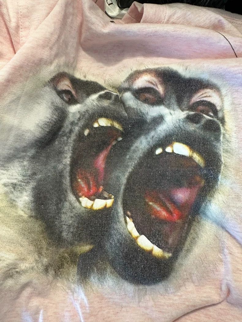 Givenchy Givenchy Pink Double Monkey Print T-shirt - dmc Size US XS / EU 42 / 0 - 3 Thumbnail