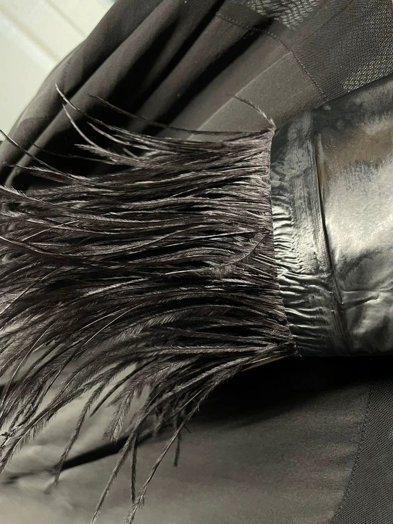 Givenchy Givenchy Silk Ostrich Feather Top - dmc Size US M / EU 48-50 / 2 - 2 Thumbnail