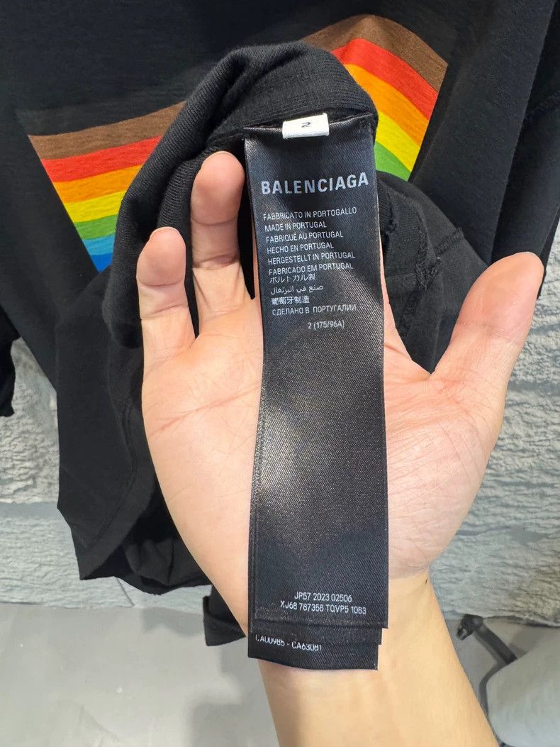 Balenciaga Balenciaga Striped Oversized Short Sleeve T-shirt - dmc Size US XXL / EU 58 / 5 - 3 Thumbnail