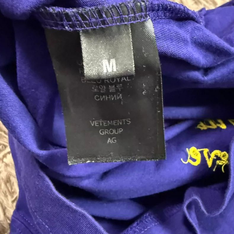 Vetements VETEMENTS Purple Believe Print T-shirt - dmc Size US M / EU 48-50 / 2 - 5 Thumbnail