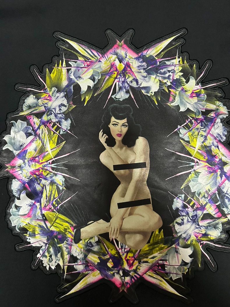 Givenchy Givenchy Runway Bird & Nude Silk Patch Tee - dmc Size US M / EU 48-50 / 2 - 2 Thumbnail