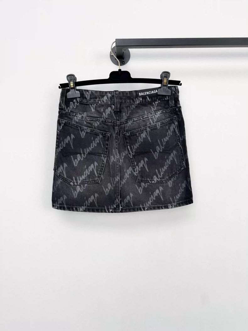 Balenciaga Balenciaga Denim Mini Skirt - dmc Size US 34 / EU 50 - 3 Thumbnail