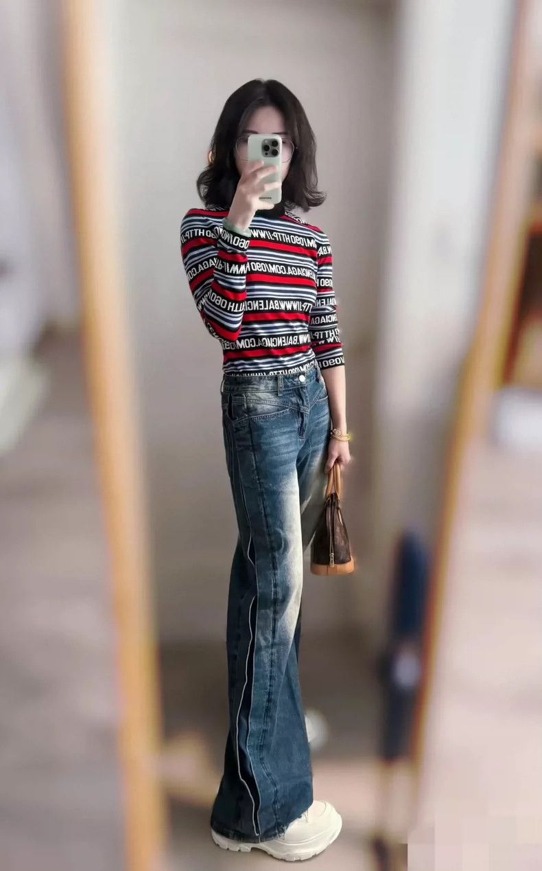 Balenciaga Balenciaga Striped Knit Short Sleeve Top - dmc Size US M / EU 48-50 / 2 - 6 Thumbnail