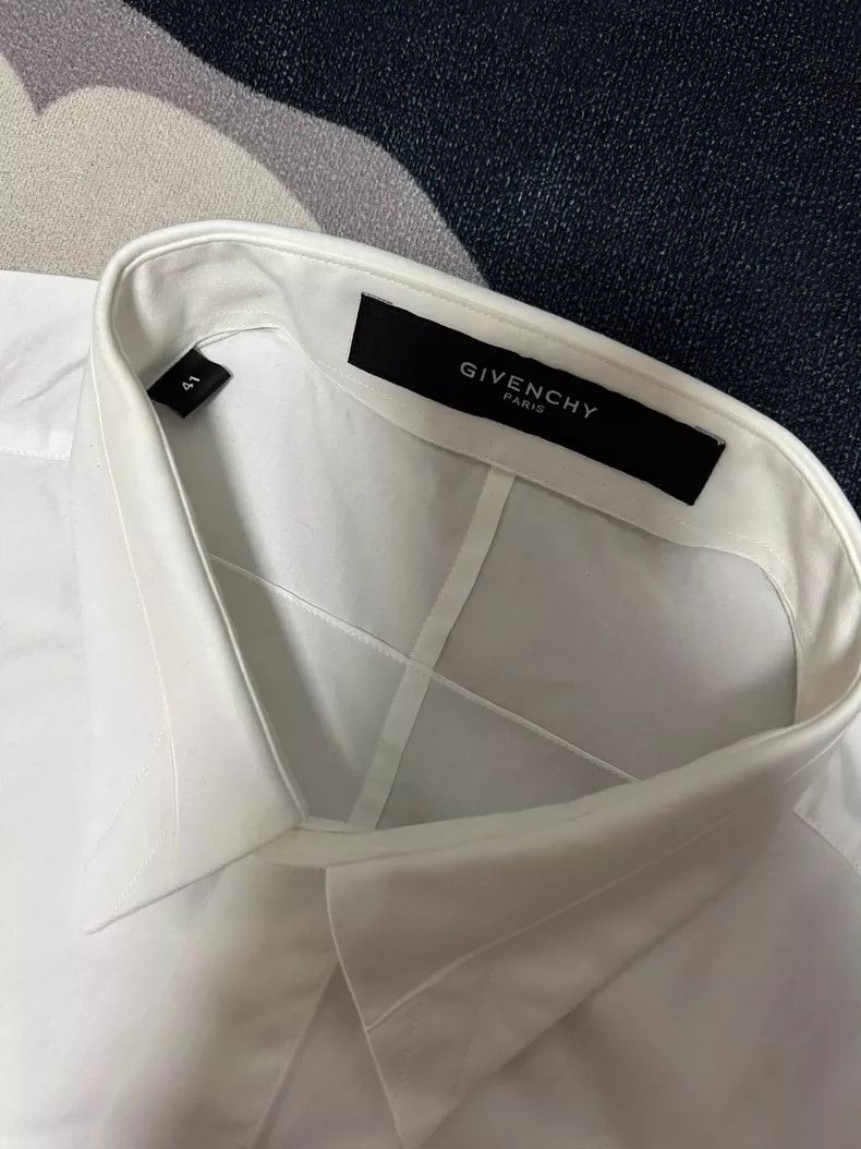 Givenchy Givenchy White Button-Up Shirt - dmc Size US L / EU 52-54 / 3 - 2 Thumbnail