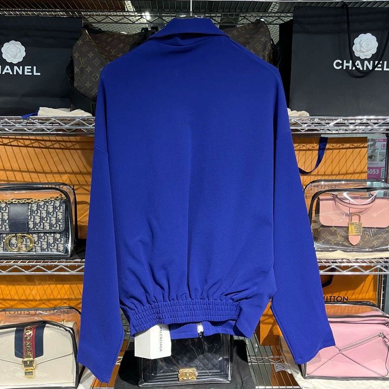 Balenciaga Balenciaga Blue Zip-Up Jacket - dmc Size US S / EU 44-46 / 1 - 2 Thumbnail