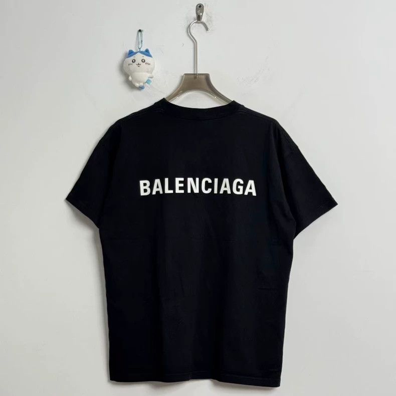 Balenciaga Balenciaga Black Logo Short Sleeve Tee - dmc Size US M / EU 48-50 / 2 - 4 Thumbnail