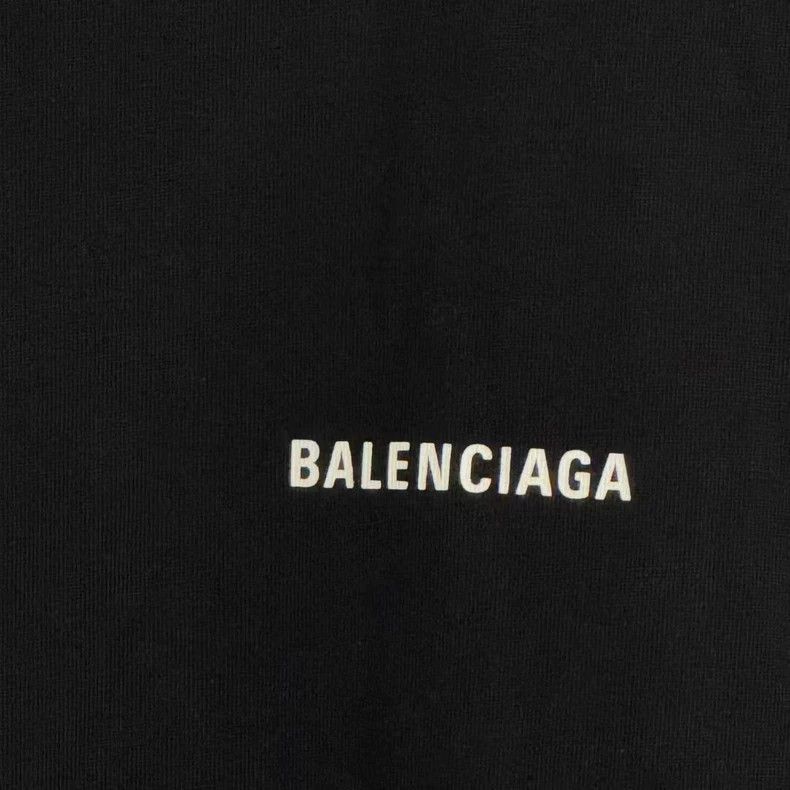 Balenciaga Balenciaga Black Logo Short Sleeve Tee - dmc Size US M / EU 48-50 / 2 - 3 Thumbnail