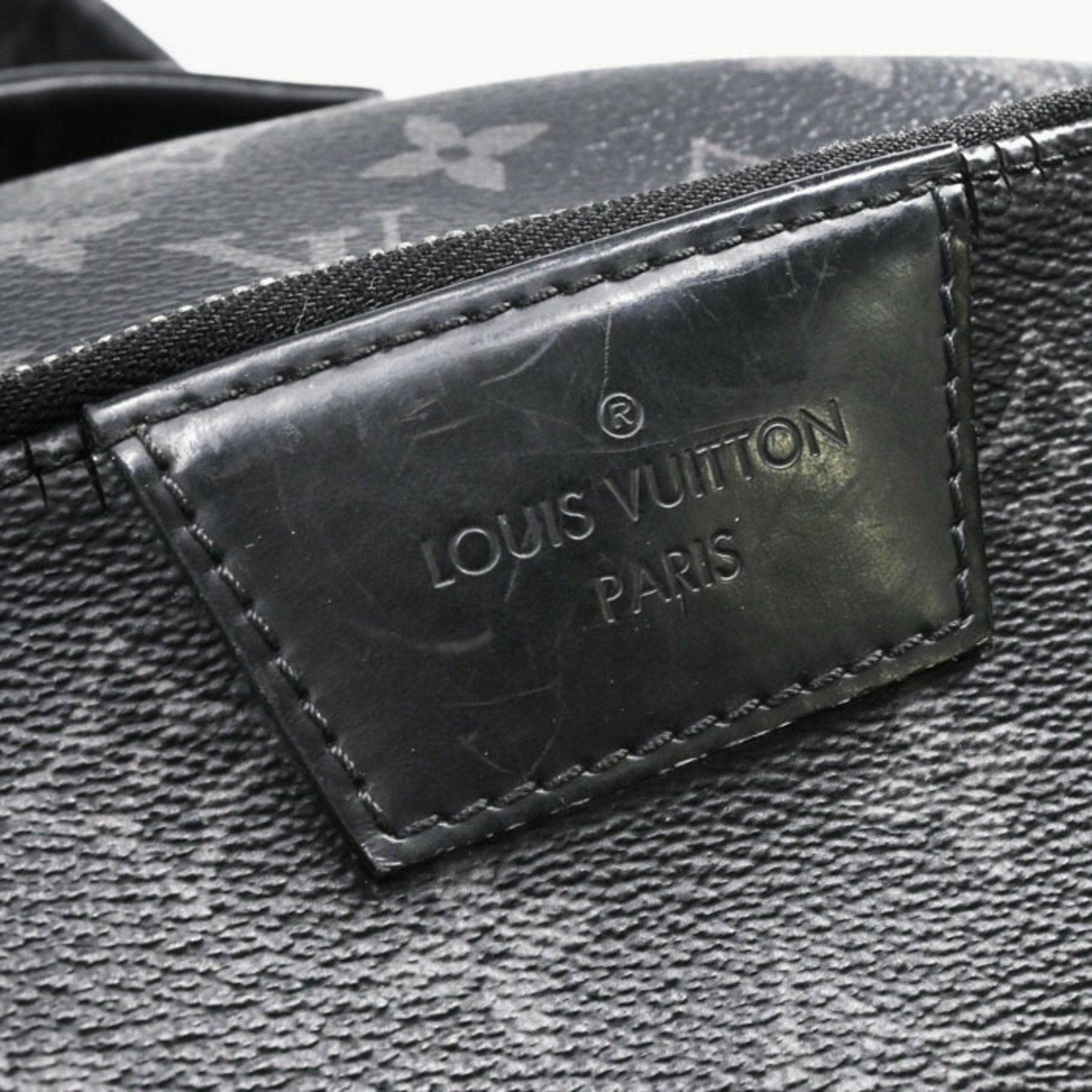 Louis Vuitton LOUIS VUITTON Apollo Backpack, Monogram Eclipse Leather, Black, for Men and Women, M43186 Size ONE SIZE - 12 Thumbnail