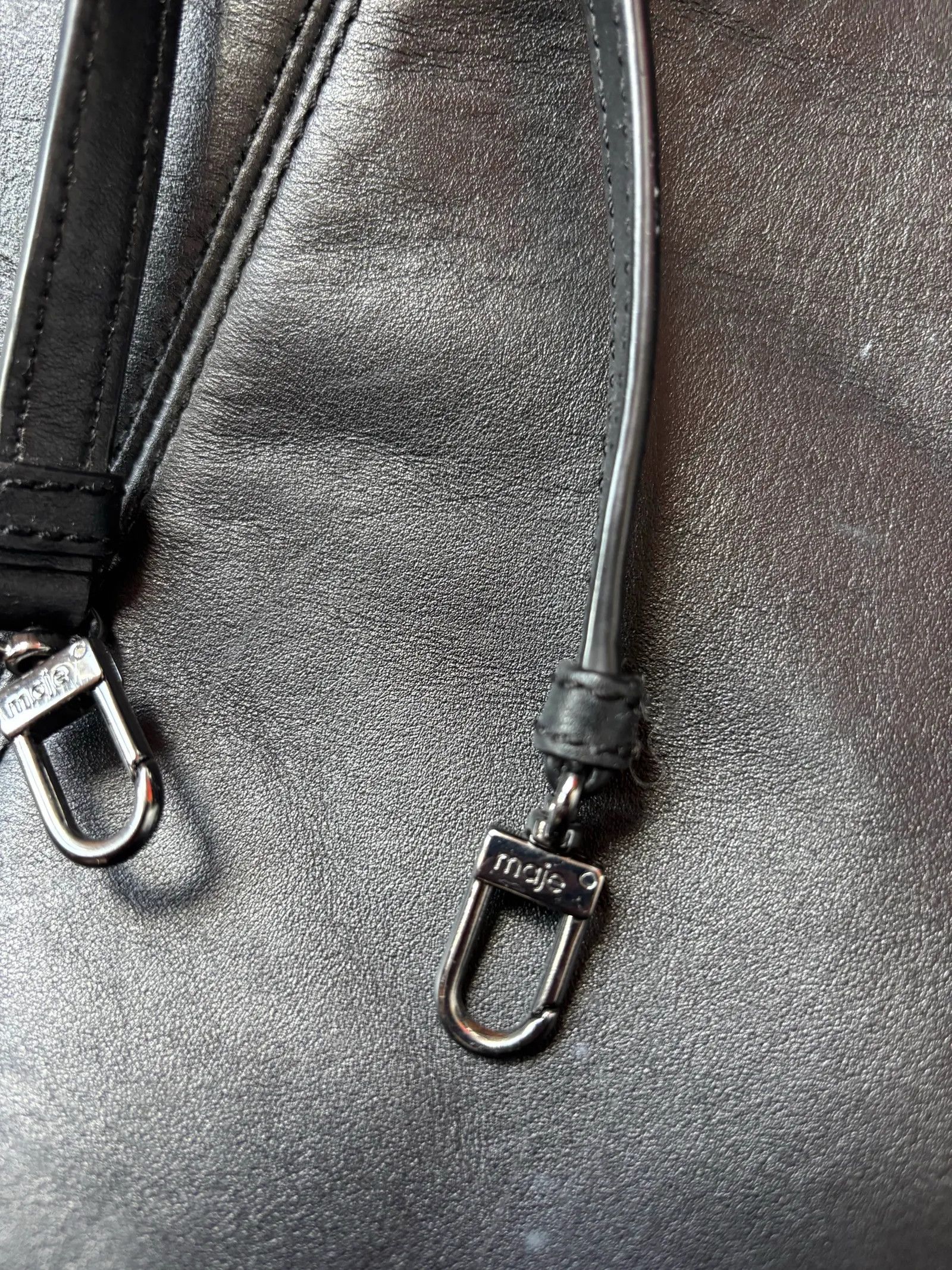 Maje Maje H155HELSY camel Bucket Bag Size ONE SIZE - 4 Thumbnail