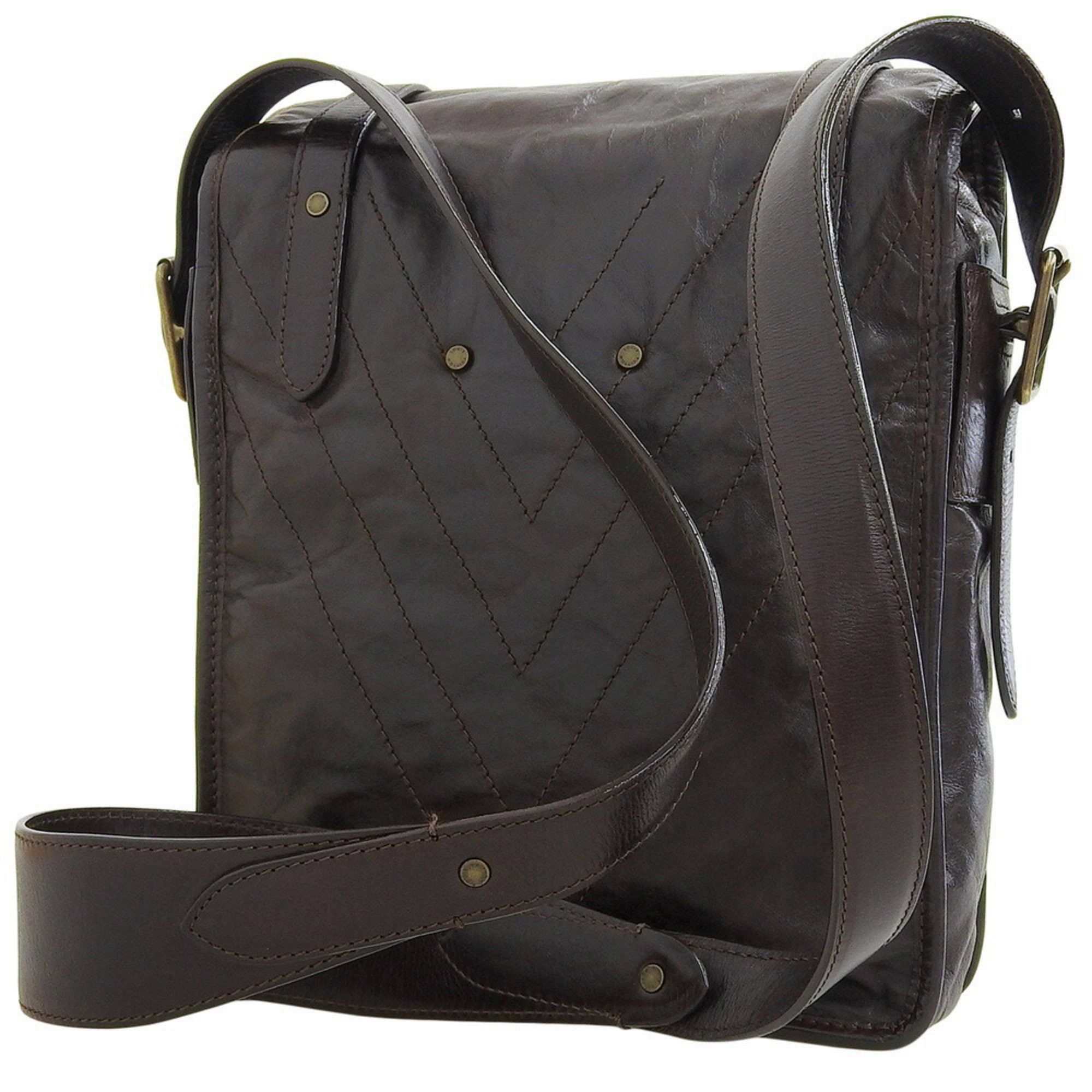 Louis Vuitton Louis Vuitton Cuir Soana Trotter M95688 V-Stitch Shoulder Bag, Brown Size ONE SIZE - 2 Thumbnail