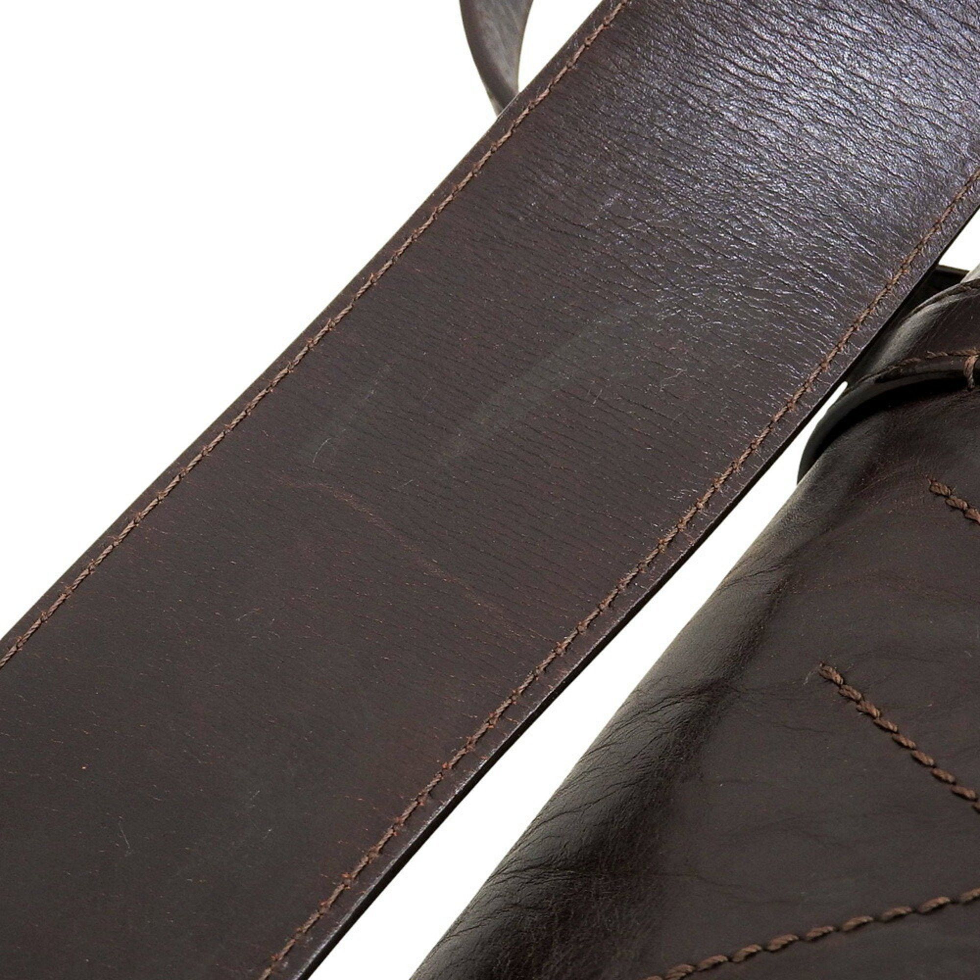 Louis Vuitton Louis Vuitton Cuir Soana Trotter M95688 V-Stitch Shoulder Bag, Brown Size ONE SIZE - 5 Thumbnail