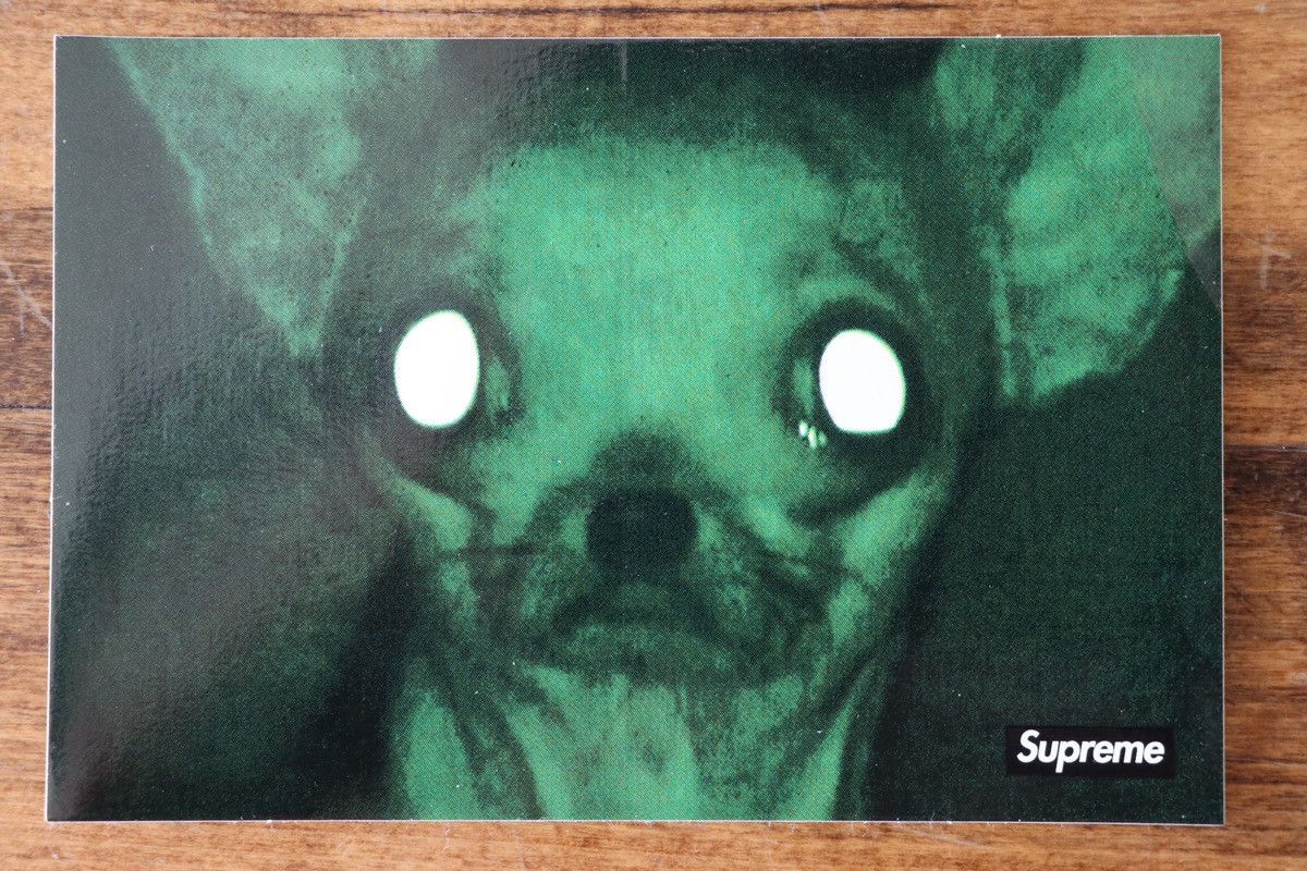 Supreme sales dog sticker