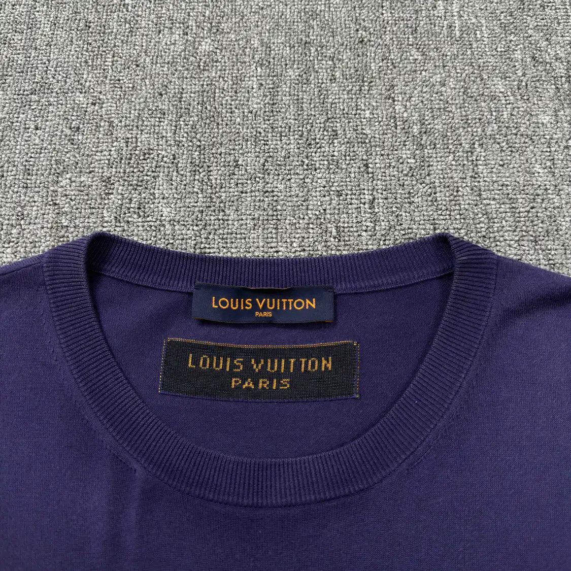 Louis Vuitton Louis Vuitton Purple Cotton Tee for Men 0089 Size US L / EU 52-54 / 3 - 2 Thumbnail