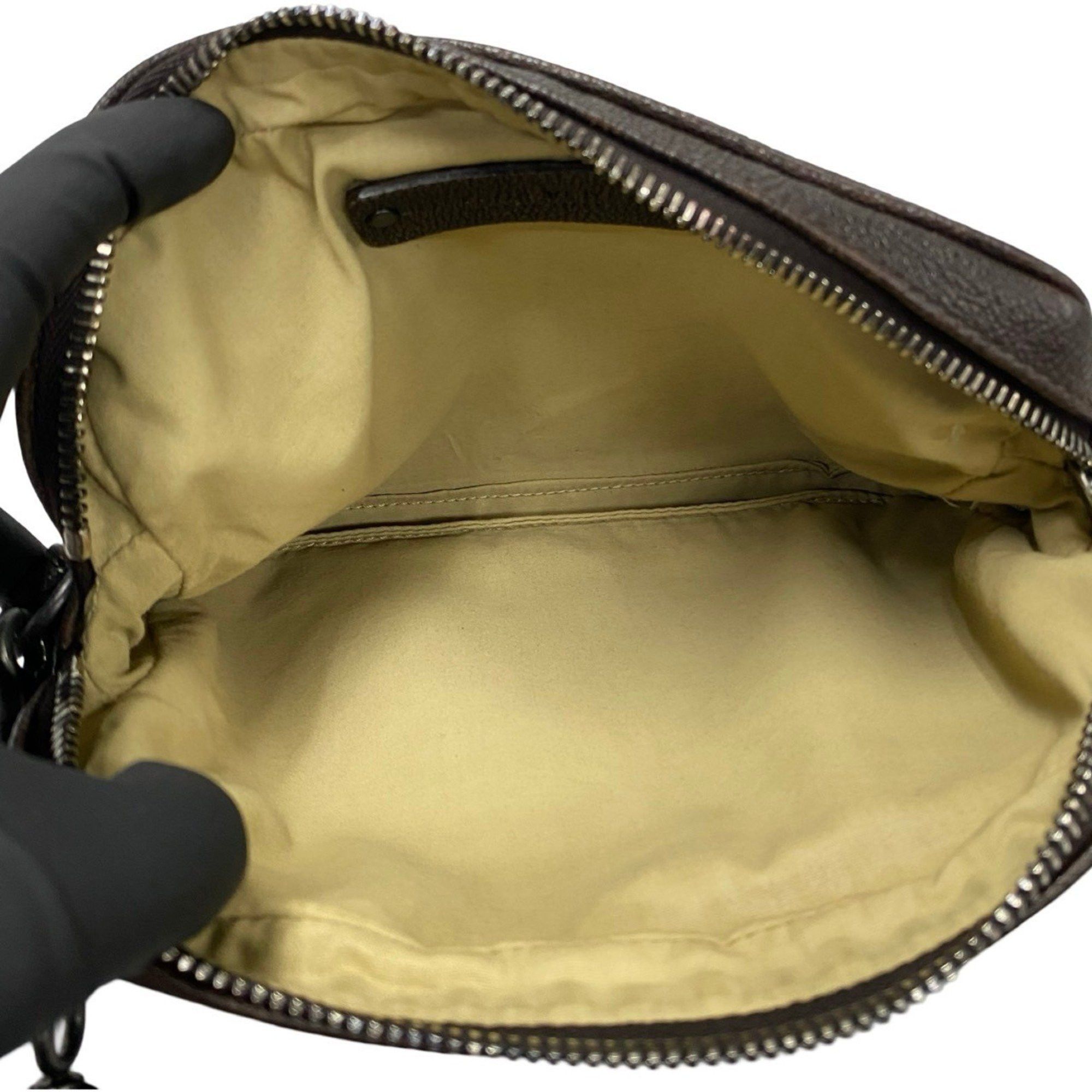 Bottega Veneta BOTTEGA VENETA Intrecciato Leather Mini Shoulder Bag/Pochette in Dark Brown 98698 Size ONE SIZE - 8 Thumbnail