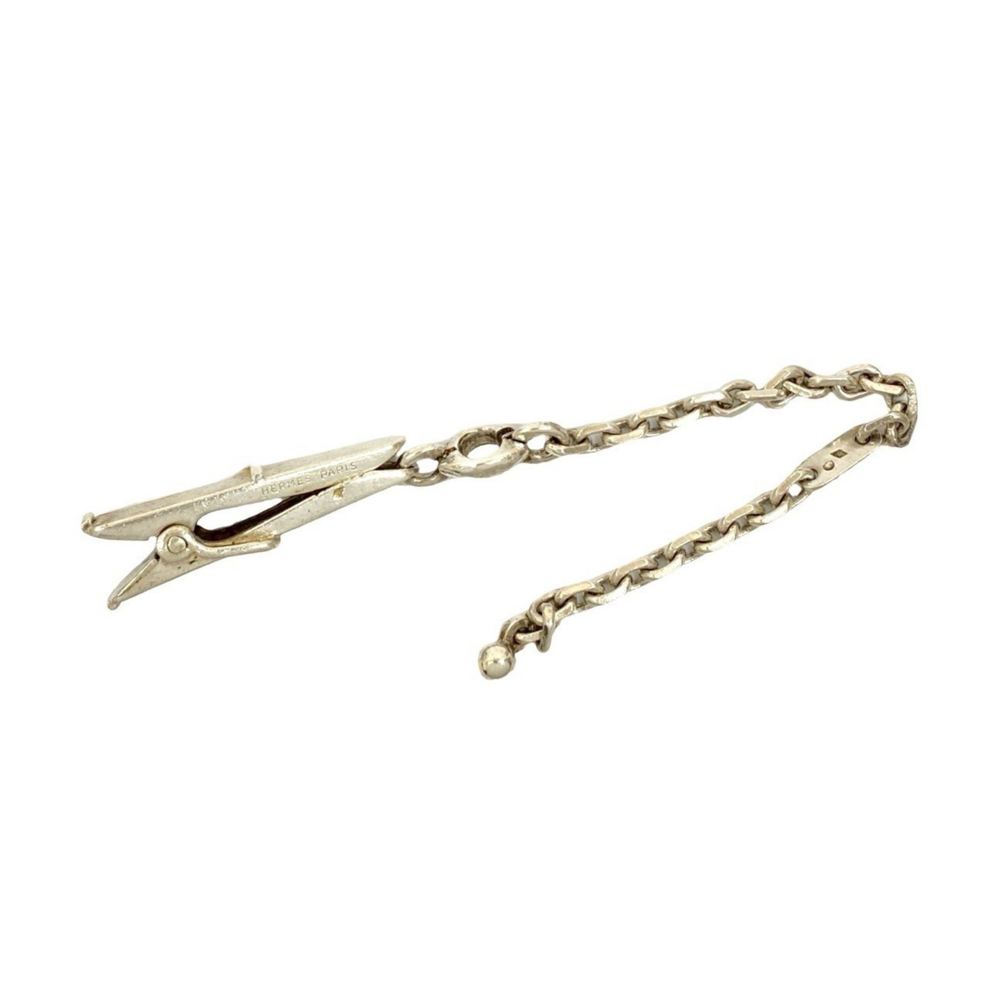 Hermes HERMES 925 Sterling Silver Chain Clip Bag Charm Keychain 45670 Size ONE SIZE - 3 Thumbnail
