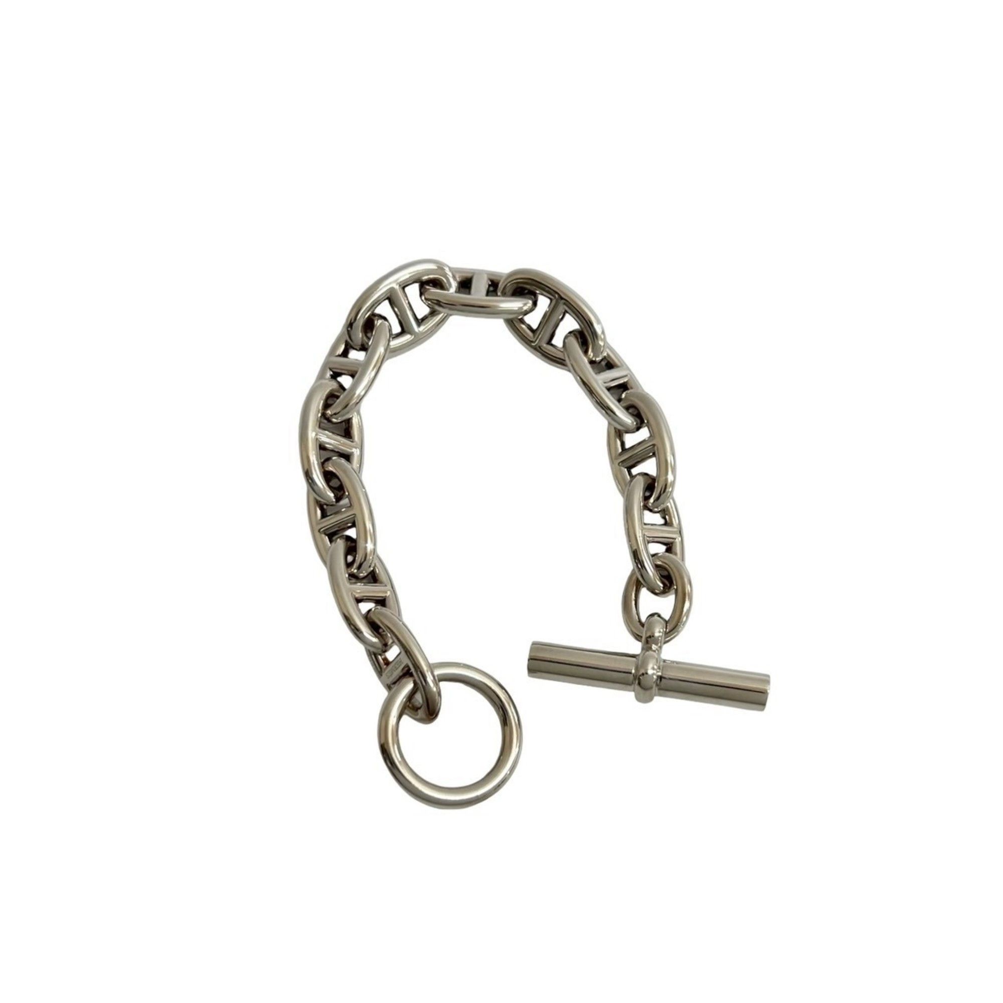 Hermes HERMES Chaine d'Ancre GM 11-link Sterling Silver 925 Chain Bracelet/Bangle, Silver, 80784 Size ONE SIZE - 4 Thumbnail