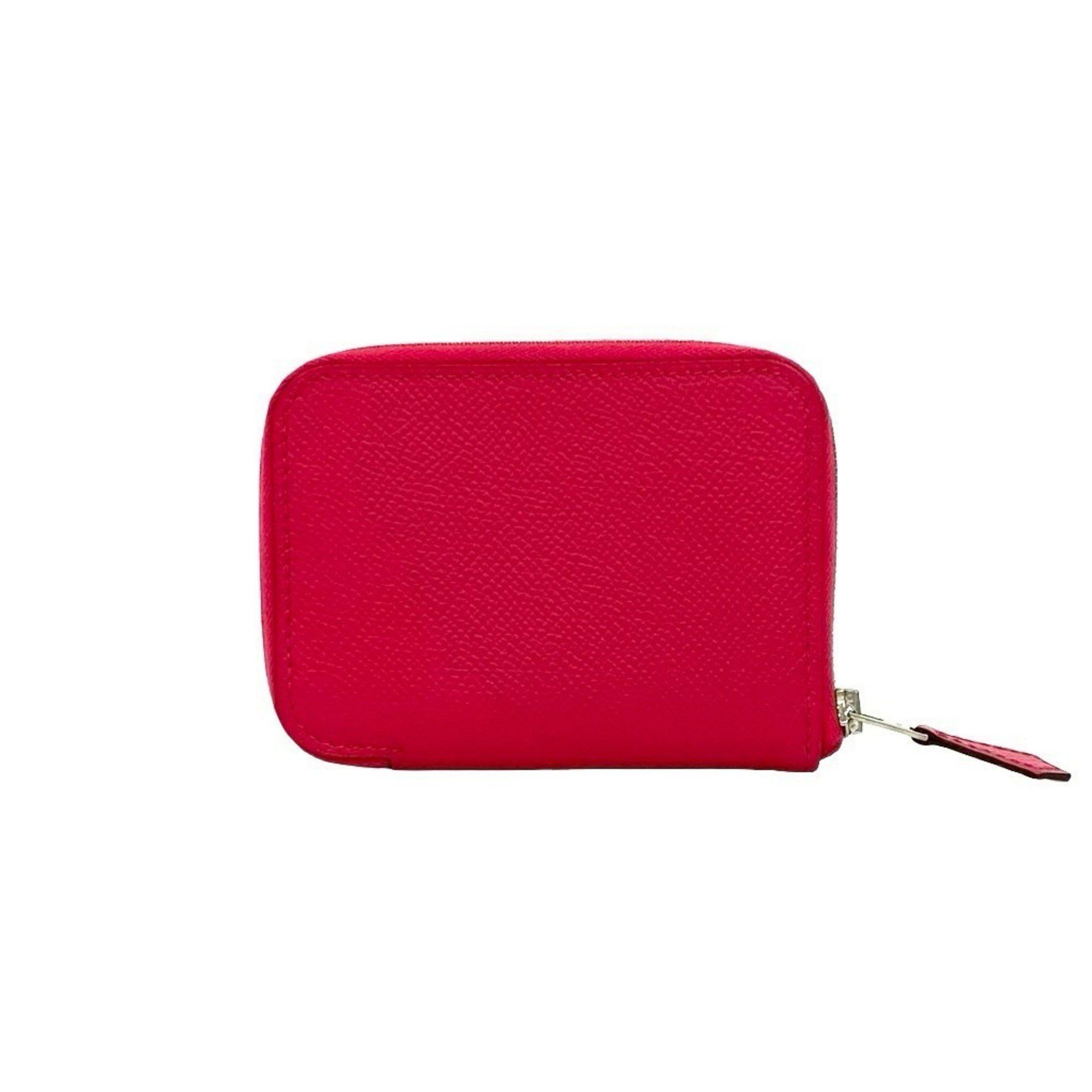 Hermes Hermes Hermès Azap Silkin Compact Leather Coin Case, Pink, 87461, Stamped with "A" Size ONE SIZE - 2 Thumbnail