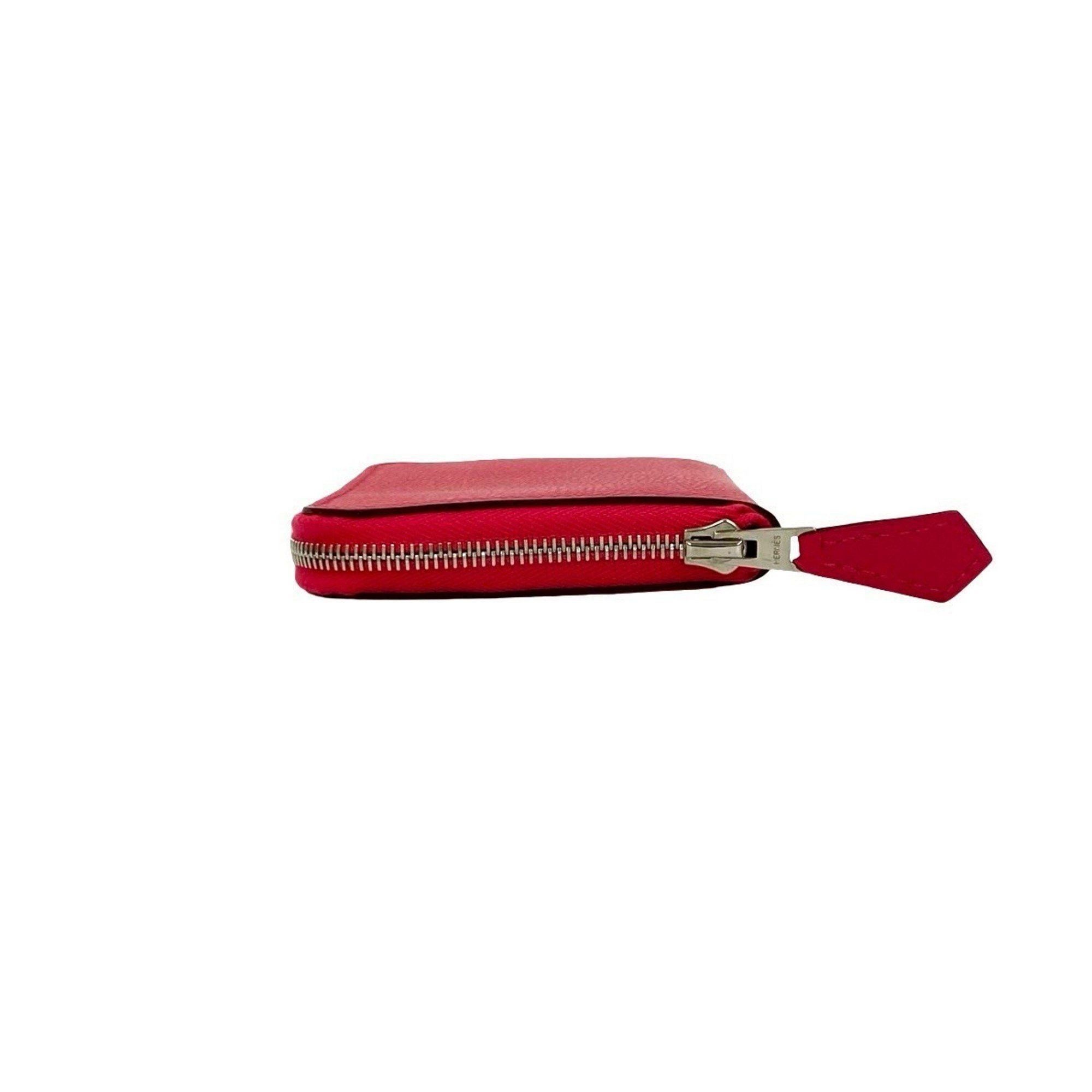Hermes Hermes Hermès Azap Silkin Compact Leather Coin Case, Pink, 87461, Stamped with "A" Size ONE SIZE - 4 Thumbnail