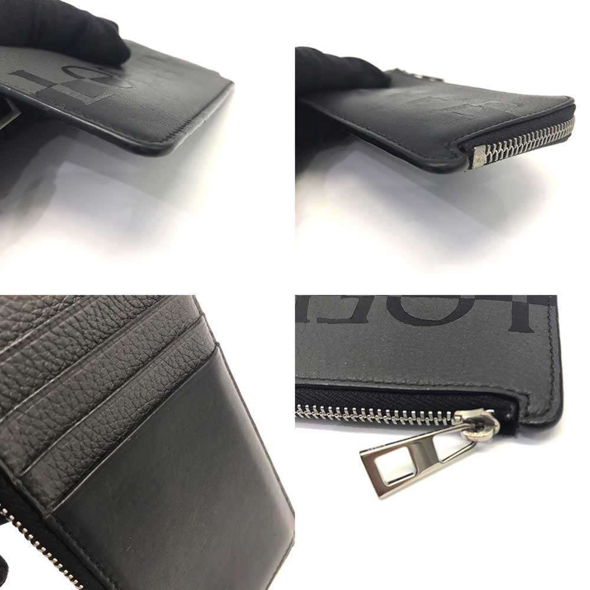 Loewe Loewe Fragment Case, Coin Card L-Shaped, Black x Gray Size ONE SIZE - 3 Thumbnail