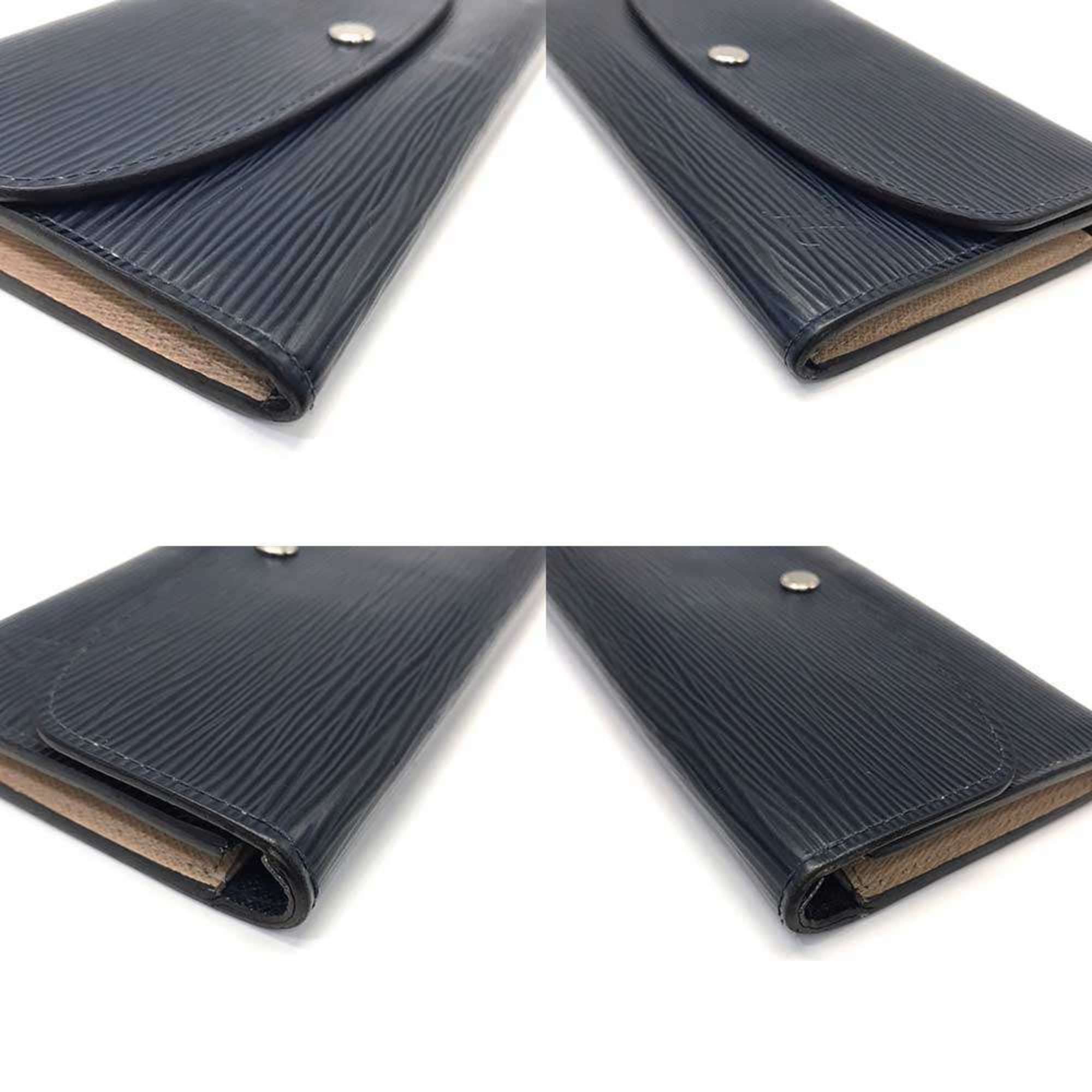 Louis Vuitton Louis Vuitton M60854 Portefeuille Emily Indigo Blue Epi Long Wallet LOUIS VUITTON Size ONE SIZE - 3 Thumbnail