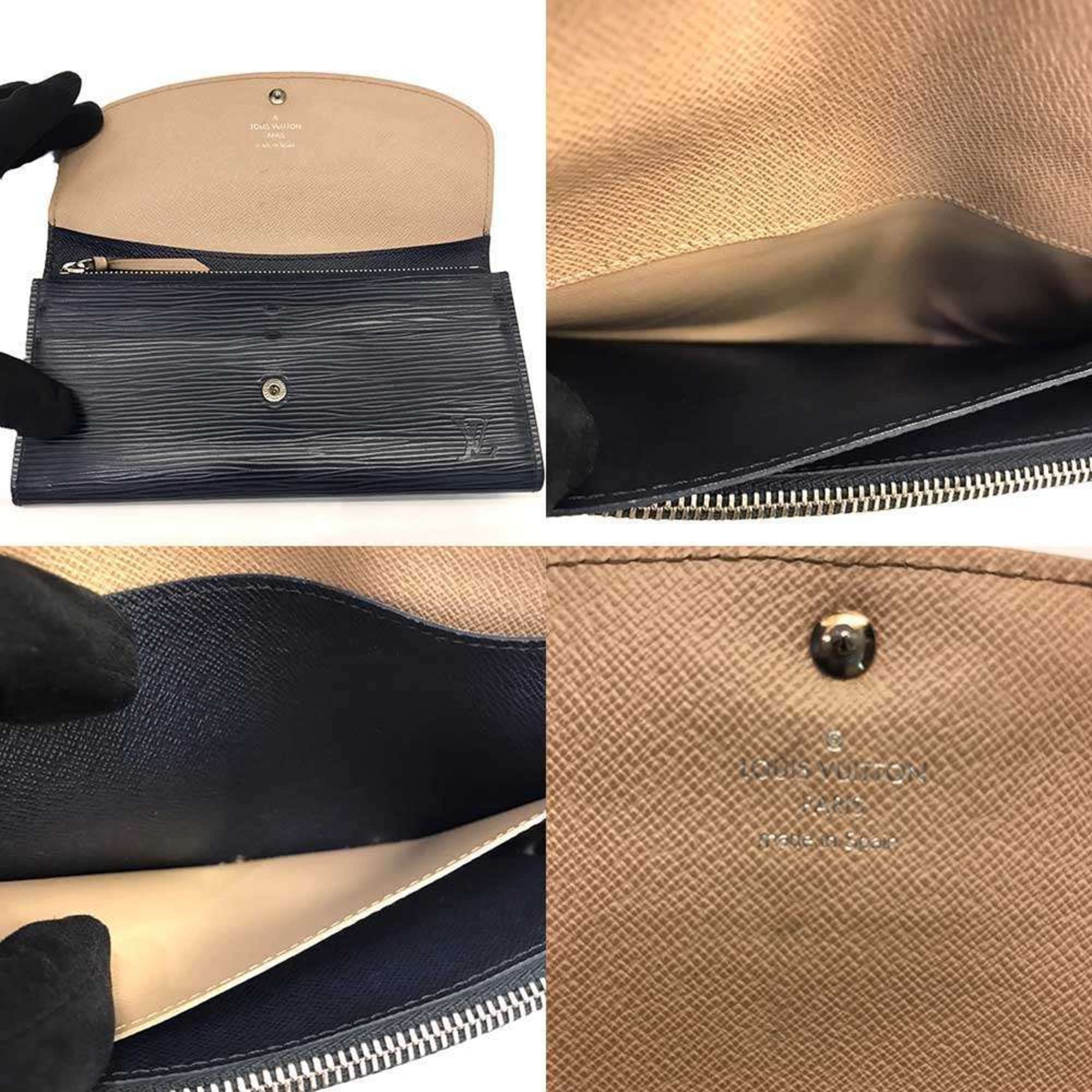 Louis Vuitton Louis Vuitton M60854 Portefeuille Emily Indigo Blue Epi Long Wallet LOUIS VUITTON Size ONE SIZE - 5 Thumbnail