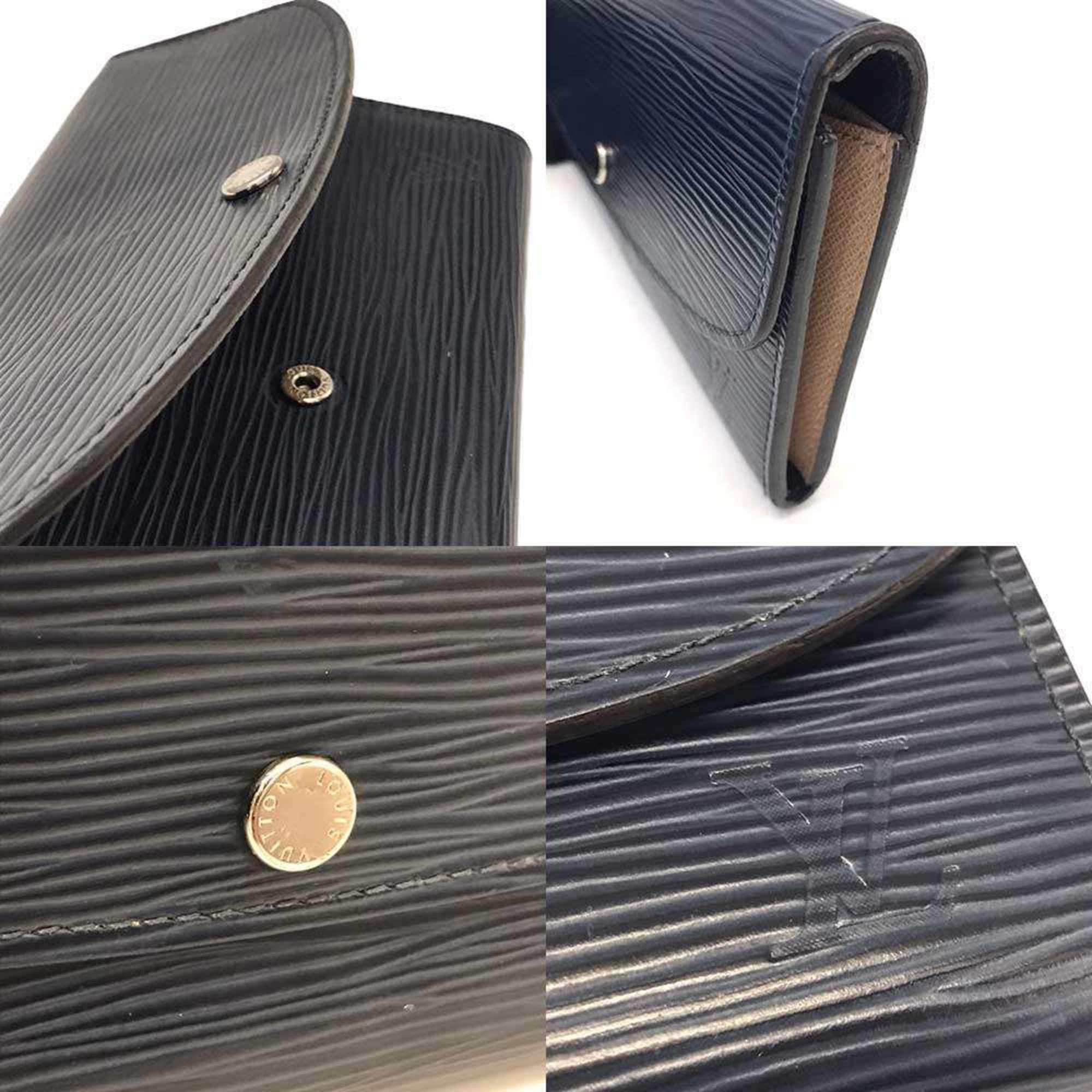 Louis Vuitton Louis Vuitton M60854 Portefeuille Emily Indigo Blue Epi Long Wallet LOUIS VUITTON Size ONE SIZE - 4 Thumbnail