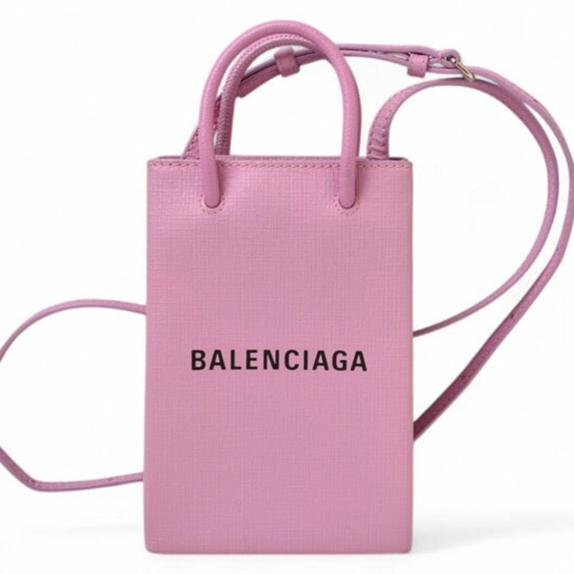Balenciaga Balenciaga Phone Holder, BALENCIAGA Shoulder Bag Smartphone Case, Leather, Purple, 593826 Size ONE SIZE - 2 Thumbnail