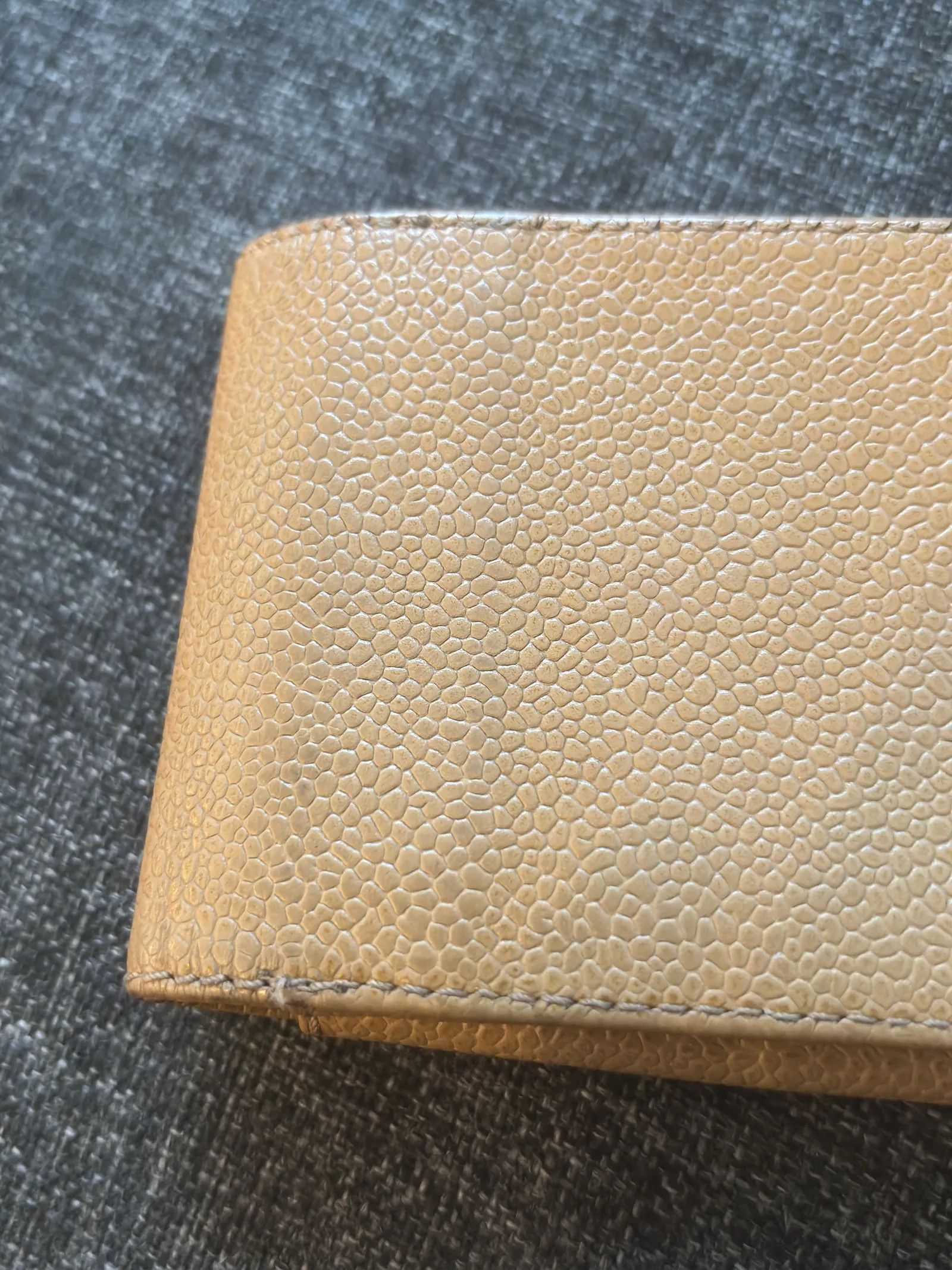 Chanel Chanel Chanel Beige Caviar Leahter Cigarette Case Pouch Bag Size ONE SIZE - 5 Thumbnail