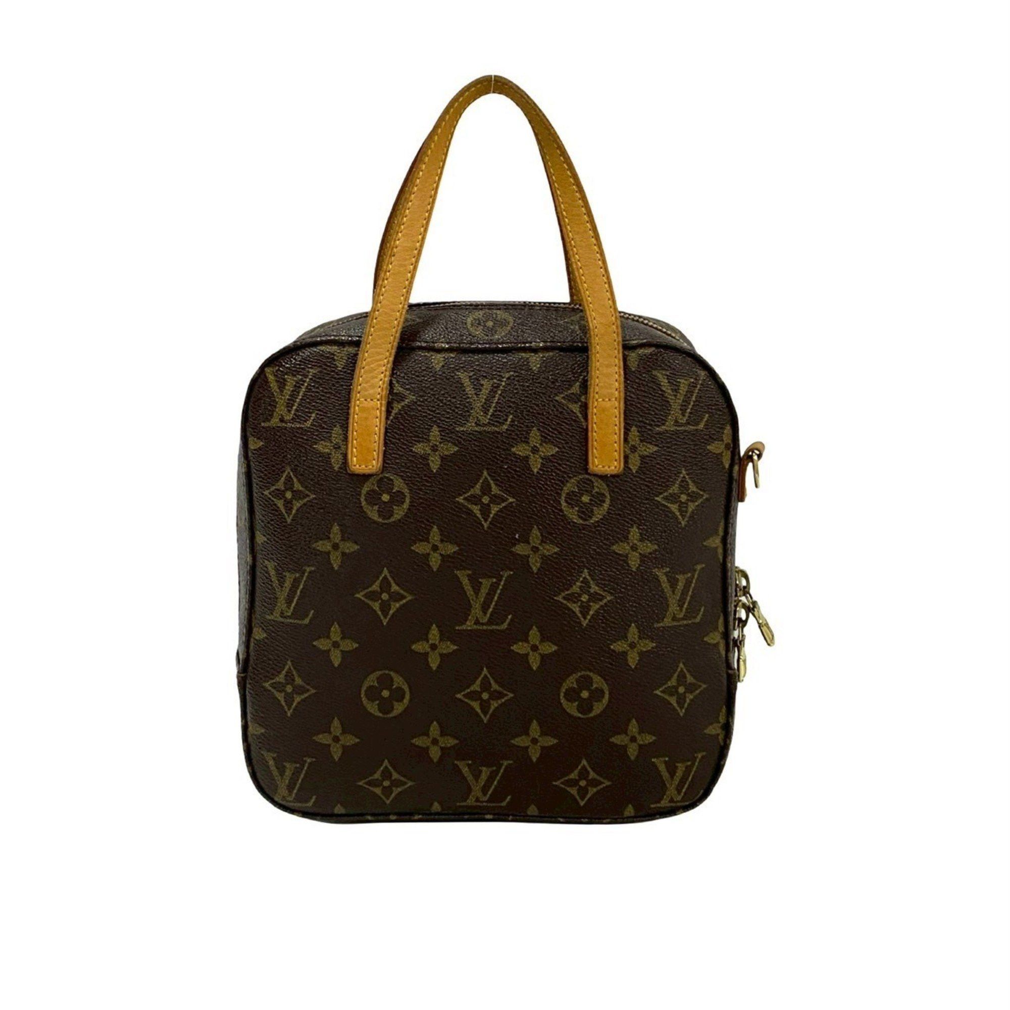 Louis Vuitton LOUIS VUITTON Vintage Spontini Monogram Leather 2-Way Shoulder Bag/Handbag Brown 94196 Size ONE SIZE - 4 Thumbnail