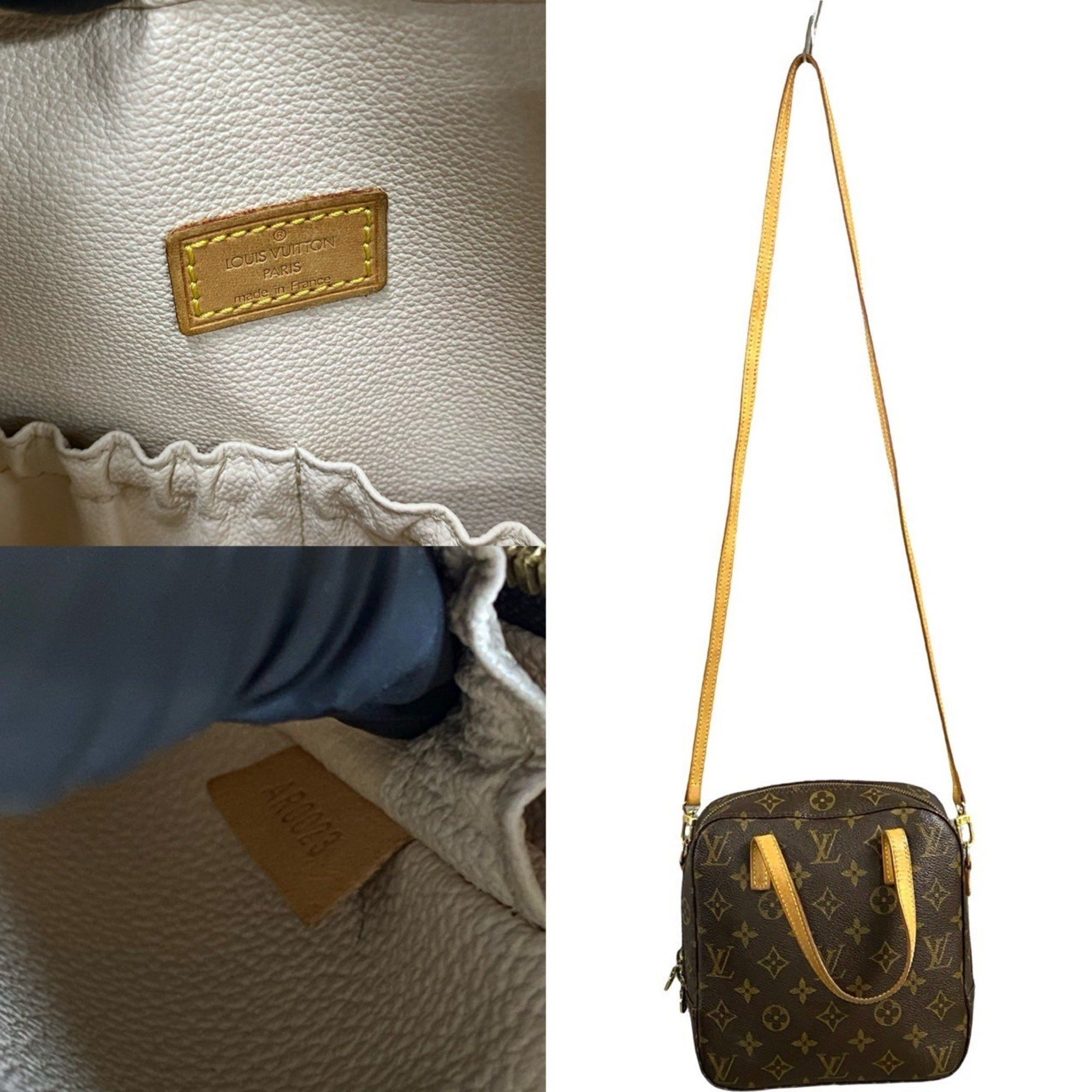 Louis Vuitton LOUIS VUITTON Vintage Spontini Monogram Leather 2-Way Shoulder Bag/Handbag Brown 94196 Size ONE SIZE - 3 Thumbnail