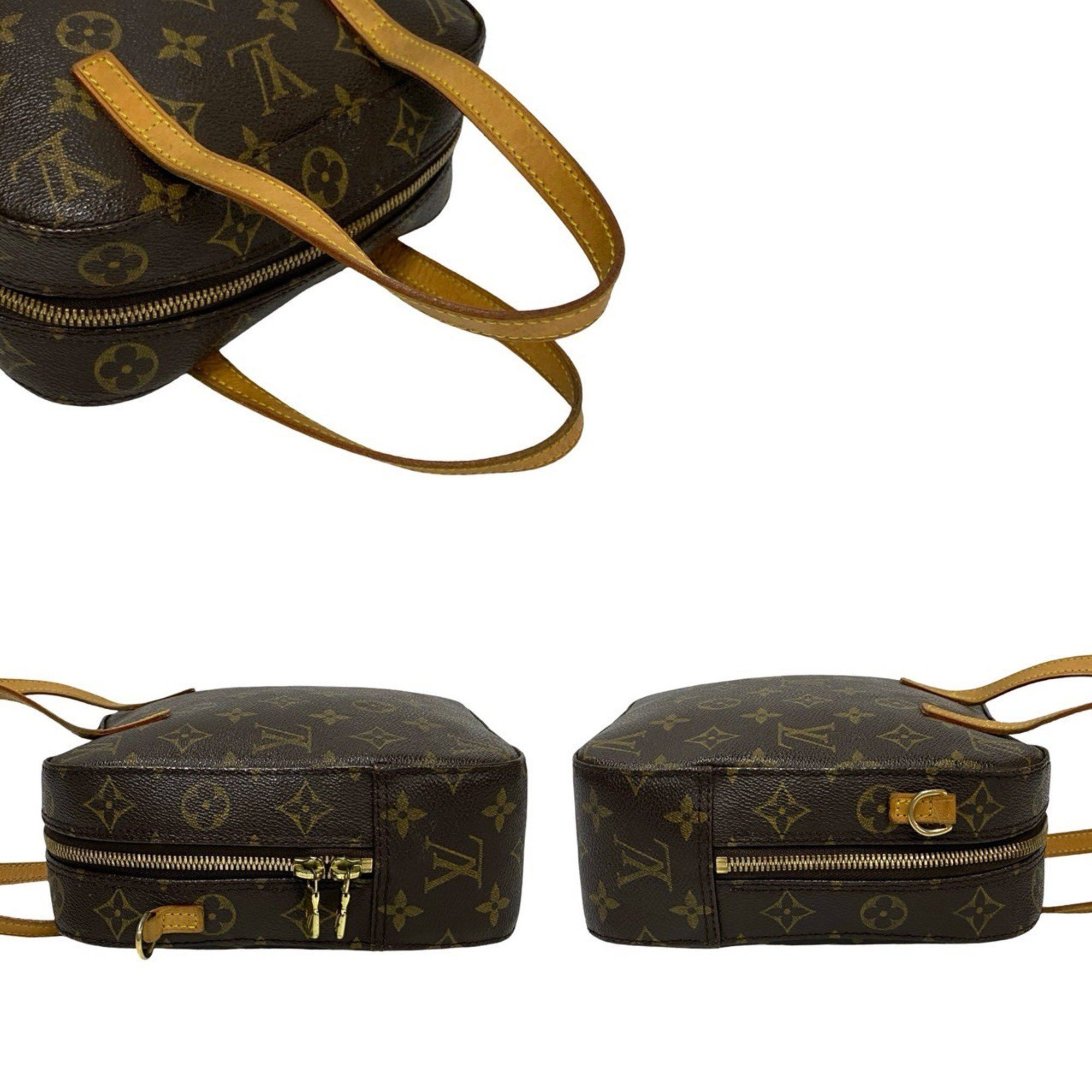 Louis Vuitton LOUIS VUITTON Vintage Spontini Monogram Leather 2-Way Shoulder Bag/Handbag Brown 94196 Size ONE SIZE - 5 Thumbnail