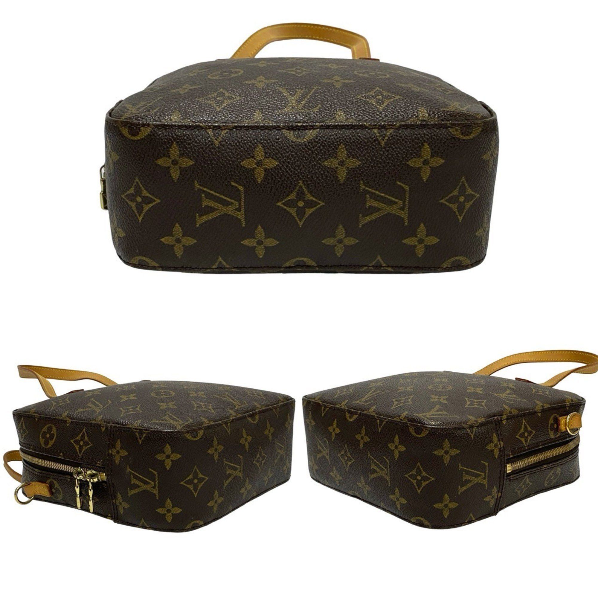 Louis Vuitton LOUIS VUITTON Vintage Spontini Monogram Leather 2-Way Shoulder Bag/Handbag Brown 94196 Size ONE SIZE - 6 Thumbnail