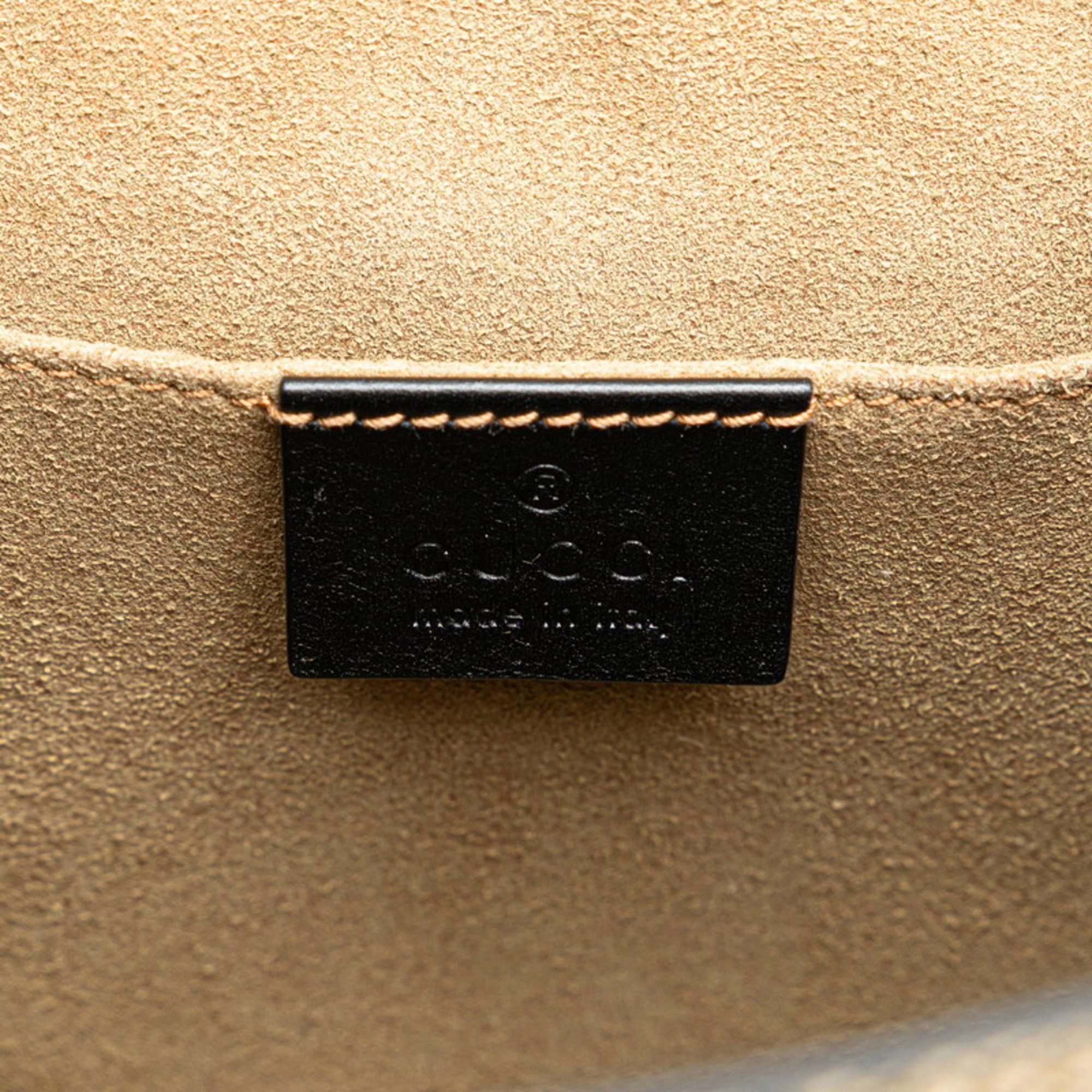Gucci Gucci GG Supreme Padlock Backpack 498194 Brown, Black, Beige, PVC Leather, Women's GUCCI Size ONE SIZE - 8 Thumbnail