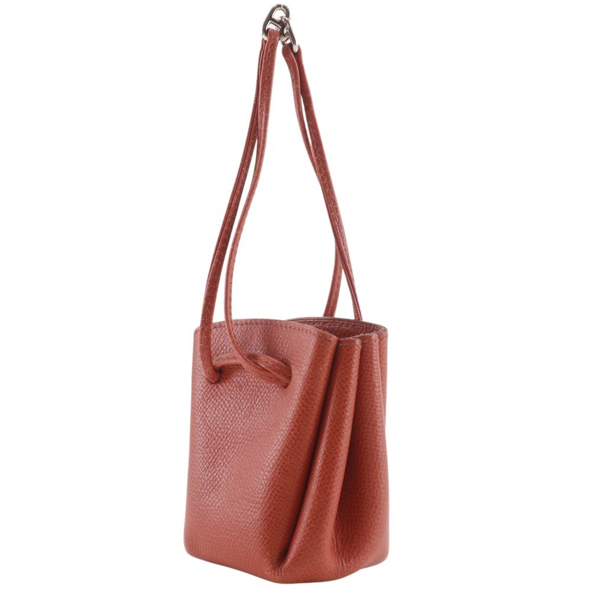Hermes Hermès Vespa Pouch, Leather, 2003, Orange, G, Women's