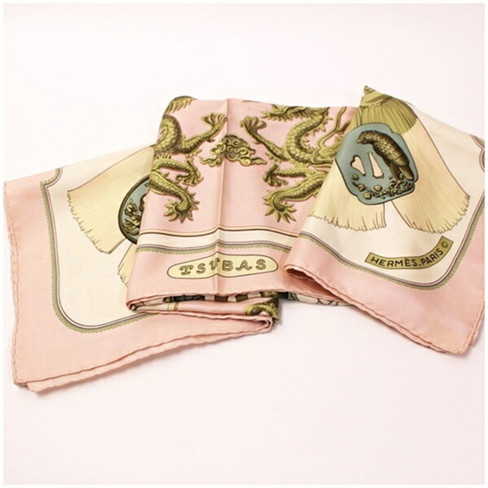 Hermes Hermès Scarf/Muffler Carré 90 TSUBAS (Sword-like Tsuba) HERMES Women's Size ONE SIZE - 6 Thumbnail