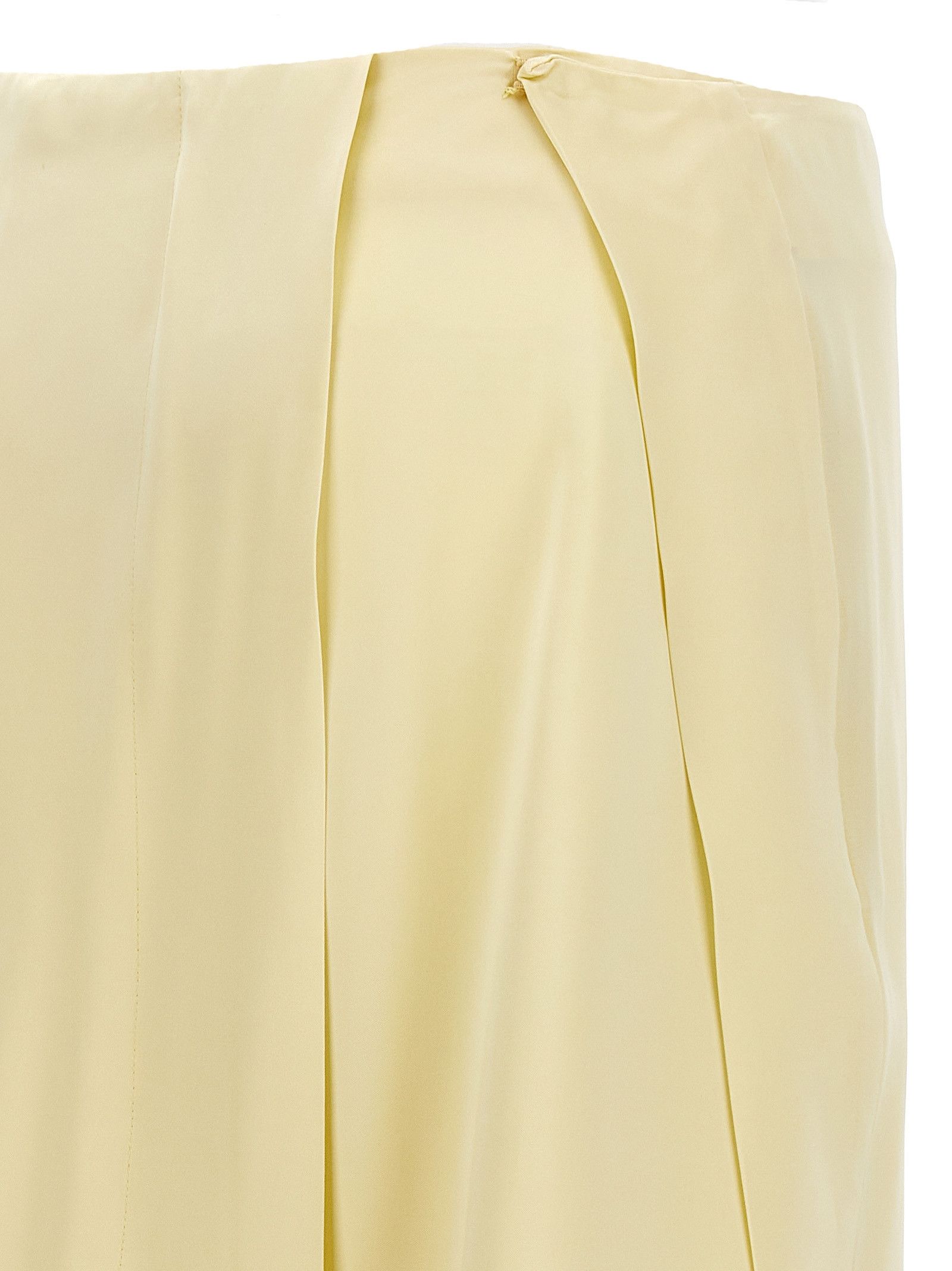 Jil Sander Satin Skirt With Side Slit Size 28" / US 6 / IT 42 - 4 Thumbnail