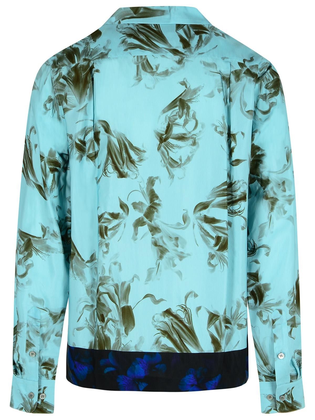 Dries Van Noten DRIES VAN NOTEN Light Blue Viscose Shirt Size US M / EU 48-50 / 2 - 3 Thumbnail