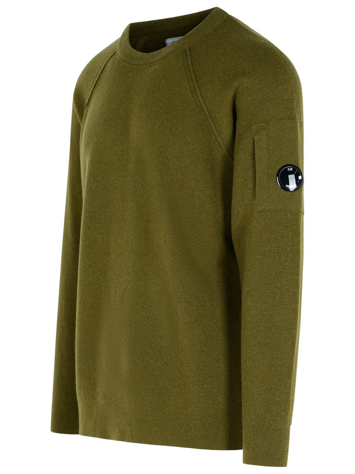 C.P. Company C.P. COMPANY 'Grs' Green Wool Blend Sweatshirt Size US XXL / EU 58 / 5 - 2 Thumbnail