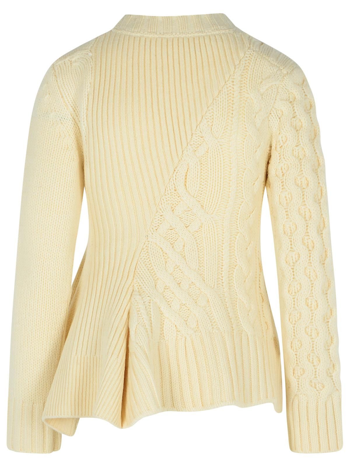 Sacai SACAI Ivory Wool Sweater Size M / US 6-8 / IT 42-44 - 3 Thumbnail