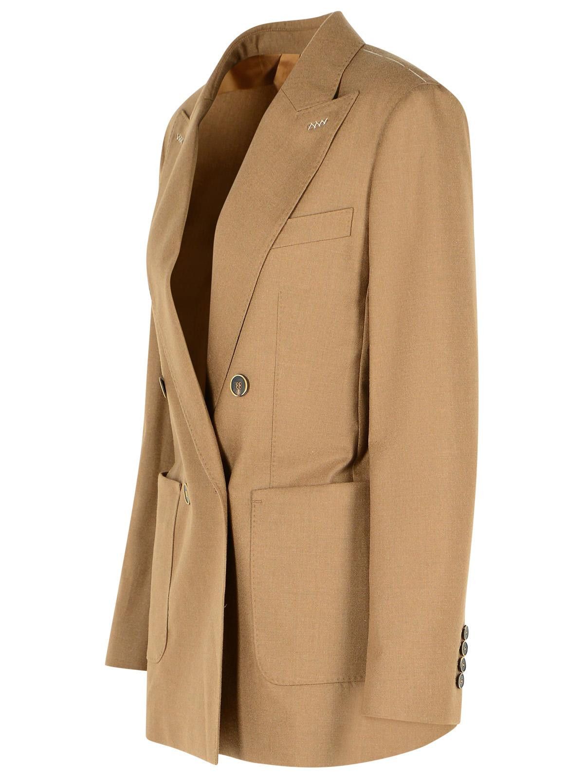 Max Mara MAX MARA Brown Cashmere Blazer Size M / US 6-8 / IT 42-44 - 2 Thumbnail