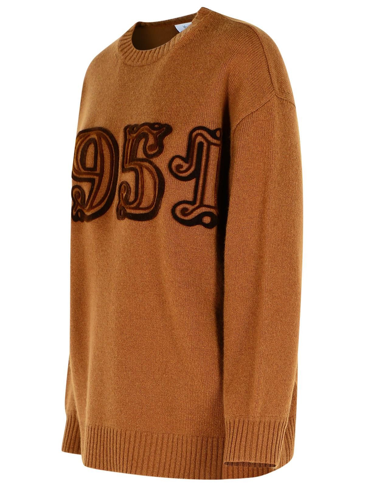 Max Mara MAX MARA Wool And Cashmere Leather Sweater Size M / US 6-8 / IT 42-44 - 2 Thumbnail