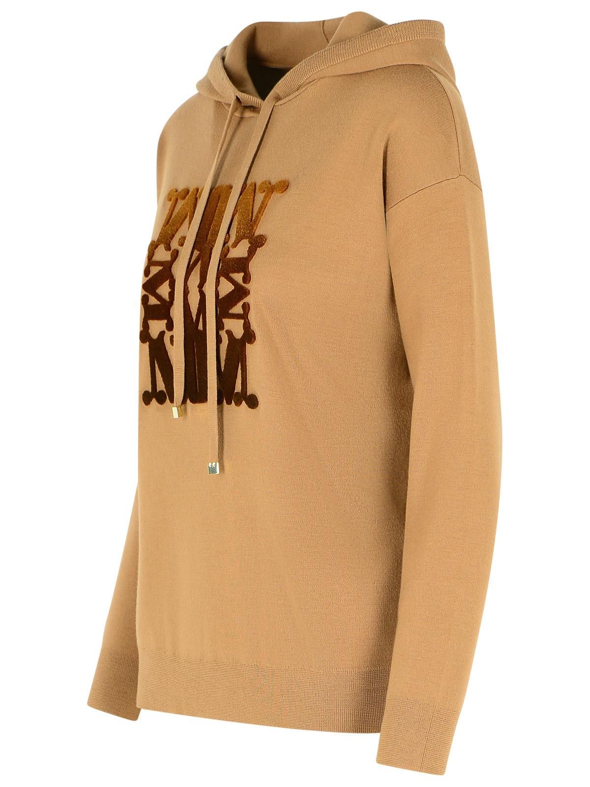 Max Mara MAX MARA Camel Virgin Wool Sweatshirt Size XS / US 0-2 / IT 36-38 - 2 Thumbnail