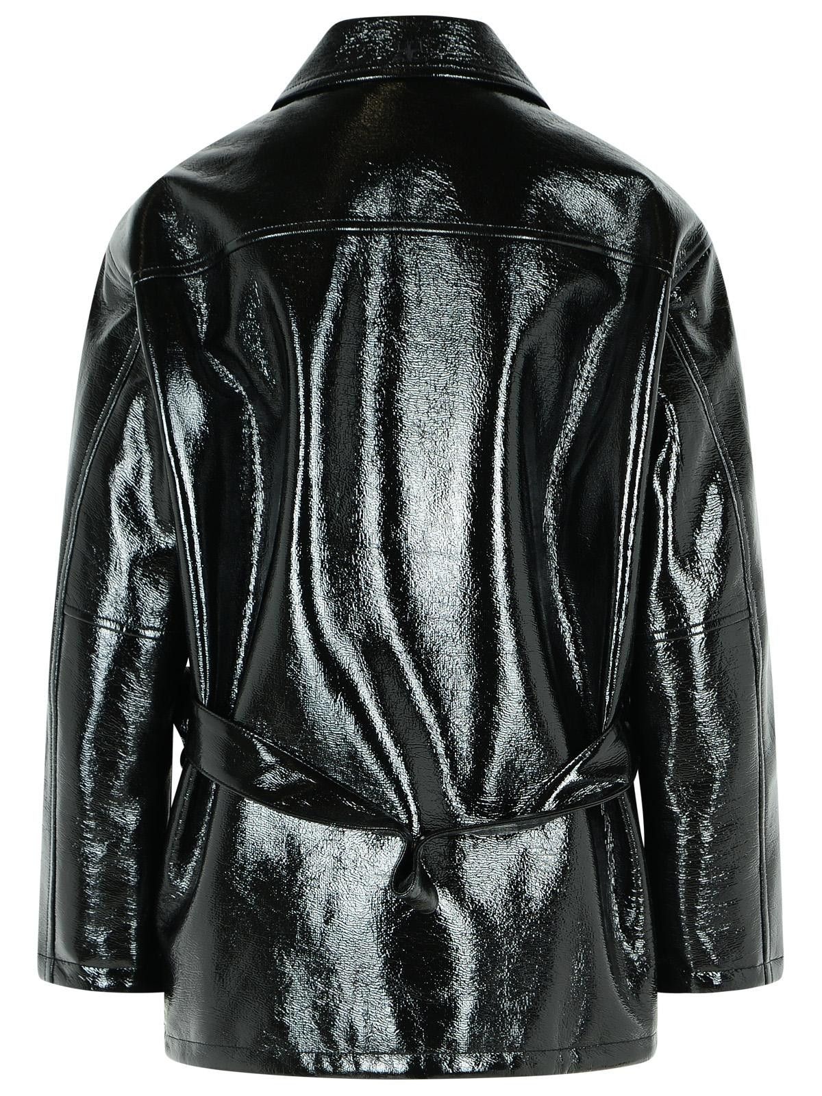 Courreges COURREGES 'Vinyl' Black Cotton Blend Jacket Size S / US 4 / IT 40 - 3 Thumbnail