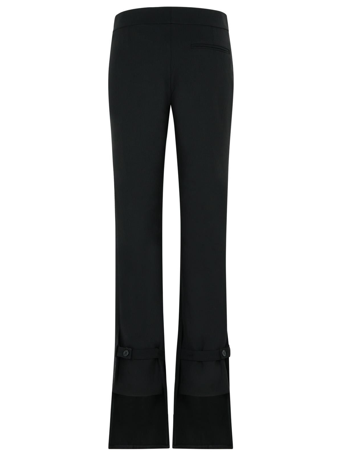 Courreges COURREGES Black Wool Blend Pants Size 28" / US 6 / IT 42 - 3 Thumbnail